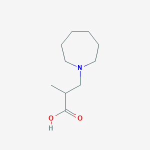 molecular formula C10H19NO2 B1371120 3-Azepan-1-yl-2-methylpropanoic acid CAS No. 31035-71-9