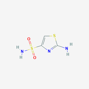 molecular formula C3H5N3O2S2 B13711206 2-Aminothiazole-4-sulfonamide 