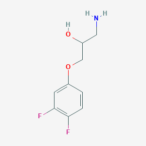 molecular formula C9H11F2NO2 B1371121 1-Amino-3-(3,4-difluorophenoxy)propan-2-ol CAS No. 1157091-16-1