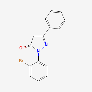 1-(2-bromophenyl)-3-phenyl-4,5-dihydro-1H-pyrazol-5-one