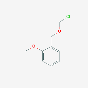 molecular formula C9H11ClO2 B13711220 2-[(Chloromethoxy)methyl]anisole 