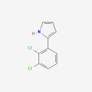 molecular formula C10H7Cl2N B13711250 2-(2,3-Dichlorophenyl)pyrrole 