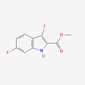 molecular formula C10H7F2NO2 B13711257 Methyl 3,6-difluoro-1H-indole-2-carboxylate 