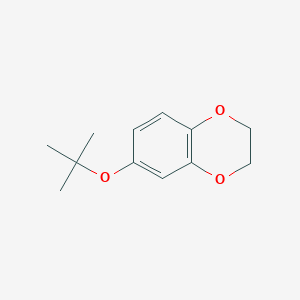 molecular formula C12H16O3 B13711270 6-(tert-Butoxy)-2,3-dihydrobenzo[b][1,4]dioxine 