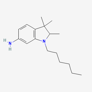 6-Amino-1-hexyl-2,3,3-trimethylindoline