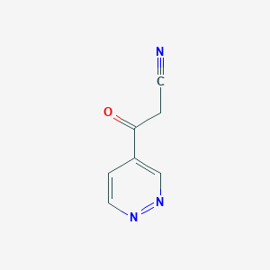 3-Oxo-3-(4-pyridazinyl)propanenitrile