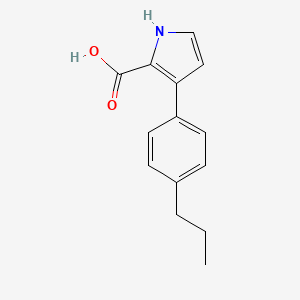 3-(4-Propylphenyl)-1H-pyrrole-2-carboxylic Acid