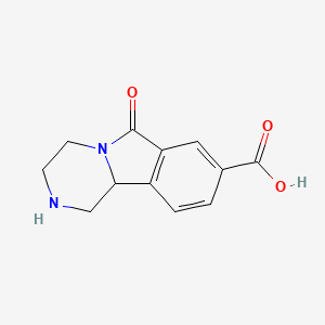 6-Oxo-1,2,3,4,6,10b-hexahydropyrazino[2,1-a]isoindole-8-carboxylic acid