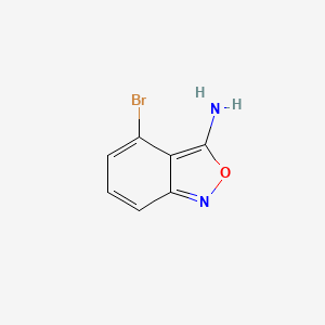 molecular formula C7H5BrN2O B13711346 3-Amino-4-bromobenzisoxazole 