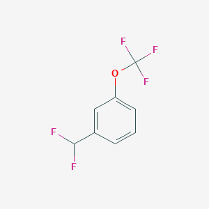 molecular formula C8H5F5O B13711347 1-(Difluoromethyl)-3-(trifluoromethoxy)benzene 