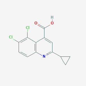 5,6-Dichloro-2-cyclopropylquinoline-4-carboxylic Acid