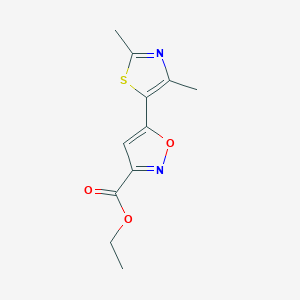 Ethyl 5-(2,4-Dimethyl-5-thiazolyl)isoxazole-3-carboxylate