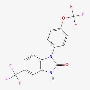 1-[4-(Trifluoromethoxy)phenyl]-5-(trifluoromethyl)benzimidazol-2(3H)-one