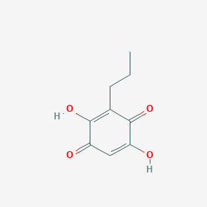 molecular formula C9H10O4 B13711431 2,5-Dihydroxy-3-propyl-[1,4]benzoquinone 