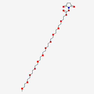 molecular formula C28H51NO16 B13711452 m-PEG11-NHS carbonate 