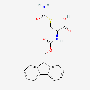 molecular formula C19H18N2O5S B13711470 Fmoc-S-carbamoyl-L-cysteine 