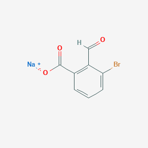 molecular formula C8H4BrNaO3 B13711493 Sodium 3-Bromo-2-formylbenzoate 