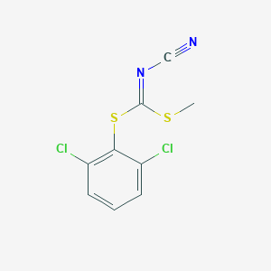 molecular formula C9H6Cl2N2S2 B137115 (2,6-Dichlorophenyl) methyl cyanocarbonimidodithioate CAS No. 152382-18-8