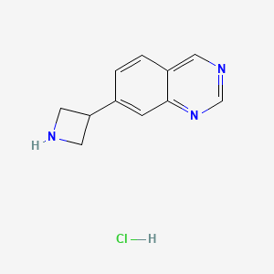 molecular formula C11H12ClN3 B13711507 7-(3-Azetidinyl)quinazoline Hydrochloride 