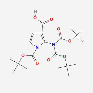 1-Boc-2-(di-Boc-amino)-1H-pyrrole-3-carboxylic Acid