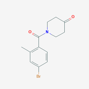 1-(4-Bromo-2-methylbenzoyl)piperidin-4-one
