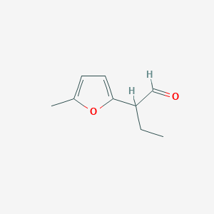 molecular formula C9H12O2 B13711551 2-(5-Methylfuran-2-yl)butanal CAS No. 123821-11-4