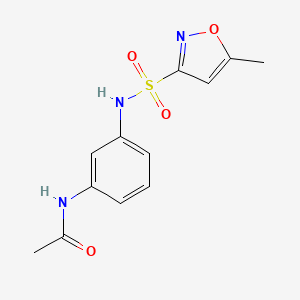 N-[3-[(5-methyl-1,2-oxazol-3-yl)sulfonylamino]phenyl]acetamide