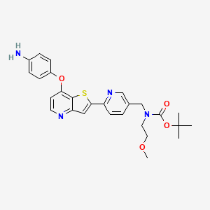 4-[[2-[5-[[Boc(2-methoxyethyl)amino]methyl]-2-pyridyl]-7-thieno[3,2-b]pyridyl]oxy]aniline