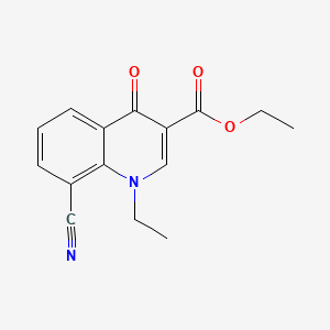 Ethyl 8-Cyano-1-ethyl-4-oxo-1,4-dihydroquinoline-3-carboxylate