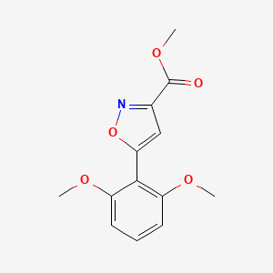 molecular formula C13H13NO5 B13711582 Methyl 5-(2,6-Dimethoxyphenyl)isoxazole-3-carboxylate 