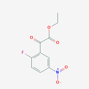 molecular formula C10H8FNO5 B13711583 Ethyl 2-(2-Fluoro-5-nitrophenyl)-2-oxoacetate 