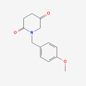 molecular formula C13H15NO3 B13711585 1-(4-Methoxybenzyl)piperidine-2,5-dione 