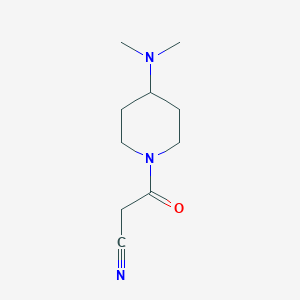molecular formula C10H17N3O B1371160 3-[4-(Dimethylamino)piperidin-1-yl]-3-oxopropanenitrile CAS No. 1154665-72-1