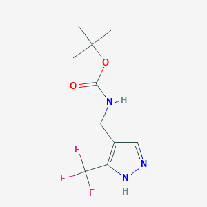 N-Boc-3-(trifluoromethyl)-1H-pyrazole-4-methanamine