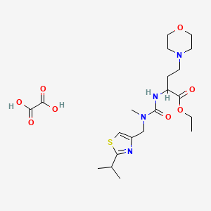 Ethyl (S)-2-[3-[(2-Isopropyl-4-thiazolyl)methyl]-3-methylureido]-4-morpholinobutanoate Oxalate