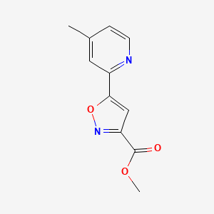 Methyl 5-(4-Methyl-2-pyridyl)isoxazole-3-carboxylate