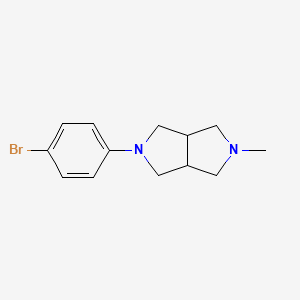 molecular formula C13H17BrN2 B13711622 2-(4-Bromophenyl)-5-methyloctahydropyrrolo[3,4-c]pyrrole 