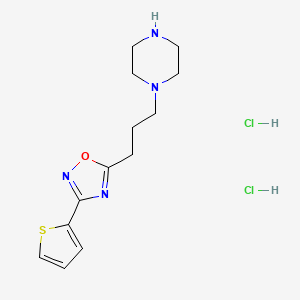 1-[3-(3-Thien-2-yl-1,2,4-oxadiazol-5-yl)propyl]piperazine dihydrochloride