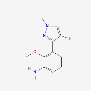 3-(4-Fluoro-1-methyl-3-pyrazolyl)-2-methoxyaniline