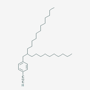 molecular formula C32H54 B13711673 1-(2-Decyltetradecyl)-4-ethynylbenzene 