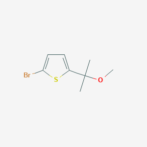 molecular formula C8H11BrOS B13711684 2-Bromo-5-(2-methoxy-2-propyl)thiophene 