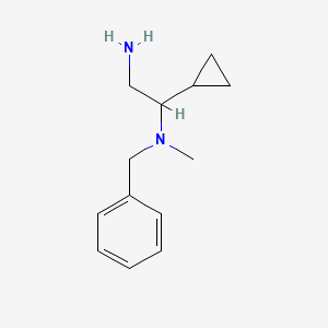 molecular formula C13H20N2 B1371170 (2-Amino-1-cyclopropylethyl)(benzyl)methylamine CAS No. 1156274-66-6