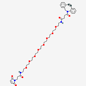 molecular formula C44H58N4O13 B13711701 DBCO-PEG8-Mal 