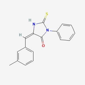 (5E)-2-mercapto-5-(3-methylbenzylidene)-3-phenyl-3,5-dihydro-4H-imidazol-4-one