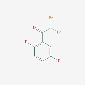 molecular formula C8H4Br2F2O B13711723 2,2-Dibromo-1-(2,5-difluorophenyl)ethanone 