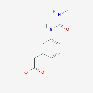 molecular formula C11H14N2O3 B13711728 Methyl 2-[3-(3-Methylureido)phenyl]acetate 