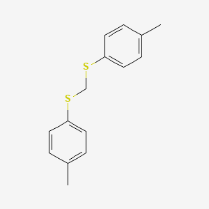 molecular formula C15H16S2 B13711733 Bis(p-tolylthio)methane 