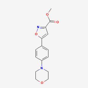 Methyl 5-(4-Morpholinophenyl)isoxazole-3-carboxylate