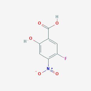 molecular formula C7H4FNO5 B13711832 5-Fluoro-4-nitrosalicylic Acid 