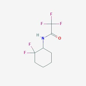 molecular formula C8H10F5NO B13711846 N-(2,2-Difluorocyclohexyl)-2,2,2-trifluoroacetamide 